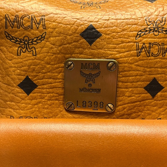 175. MCM Cognac Boston Bag - Picture 2 of 16